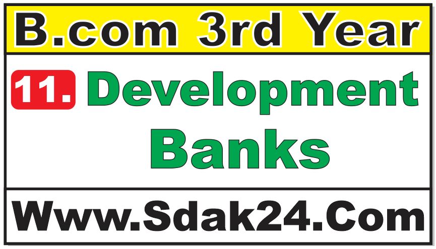 Development Banks Bcom Notes