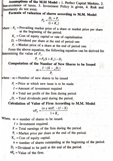 Dividend Policy Bcom Notes