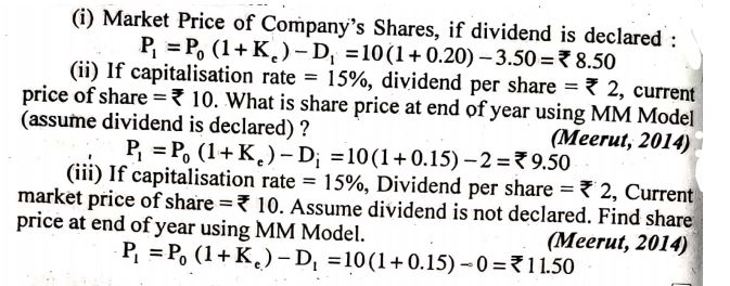 Dividend Policy Bcom Notes