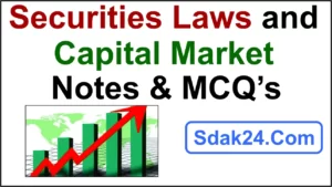 Securities Laws and Capital Market Notes and MCQ