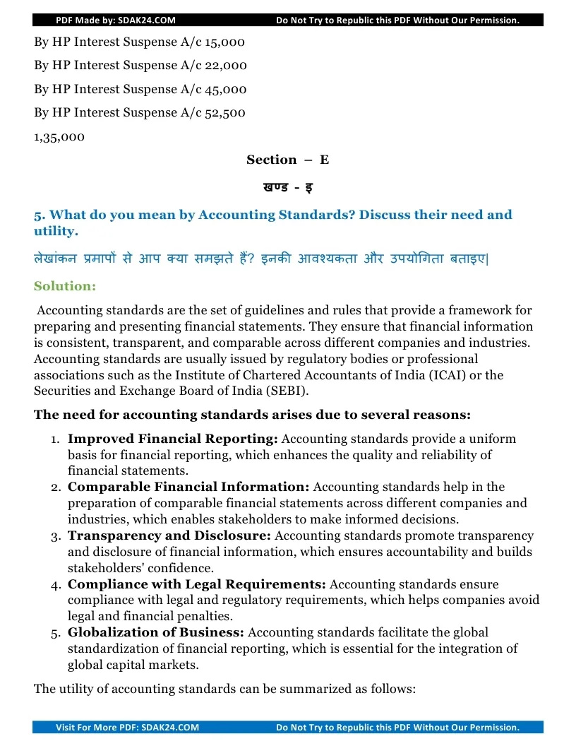 Bcom Financial Accounting Question Paper 2022 with Answers 19